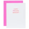 Chez Gagné Happy Fucking Birthday Heart Letterpress Card All Apparel