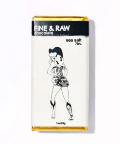 FINE & RAW 1oz Sea Salt Chocolate - Bonnie Collection (70% Cacao)
