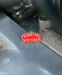 Iron & Resin Blood Type Whiskey Enamel Pin All Apparel