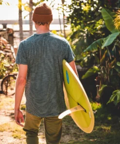 Iron & Resin True Blue Indigo Stripe Tee