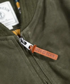 Iron & Resin All Apparel Goat Suede Bomber Jacket