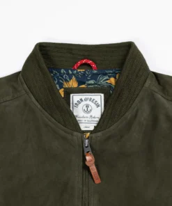 Iron & Resin All Apparel Goat Suede Bomber Jacket