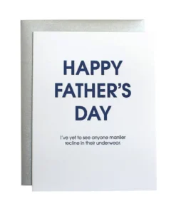 Chez Gagné Father's Day Manlier Underwear Letterpress Card All Apparel