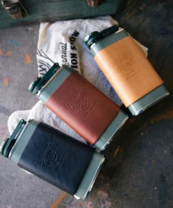 Iron & Resin X Brigg Leather Supply All Apparel Brigg Leather Supply X InR Heritage Flask