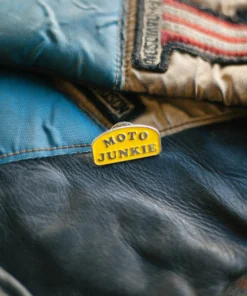 Iron & Resin All Apparel Moto Junkie Enamel Pin