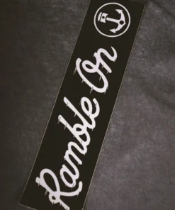 Iron & Resin Ramble On Bumper Sticker