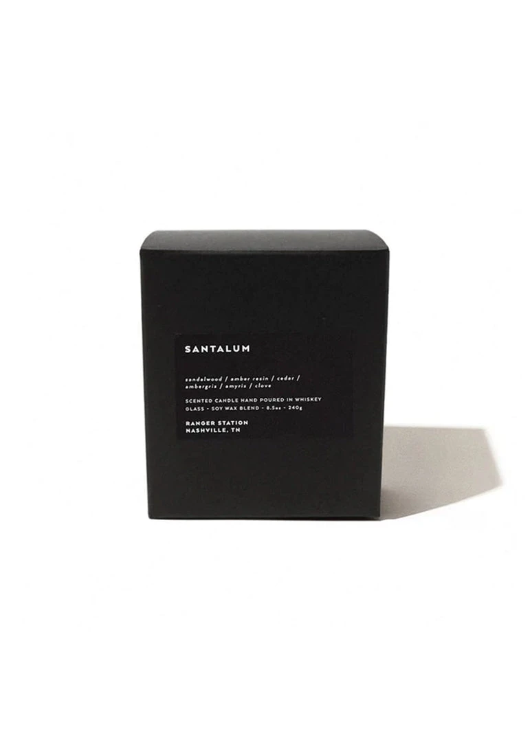 Ranger Station Santalum Scented Whiskey Glass Candle 1 Ranger Station Santalum Scented Whiskey Glass Candle