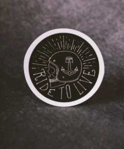 Iron & Resin All Apparel INR Ride To Live Sticker